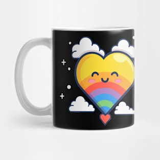 Heart's Rainbow Glow Mug